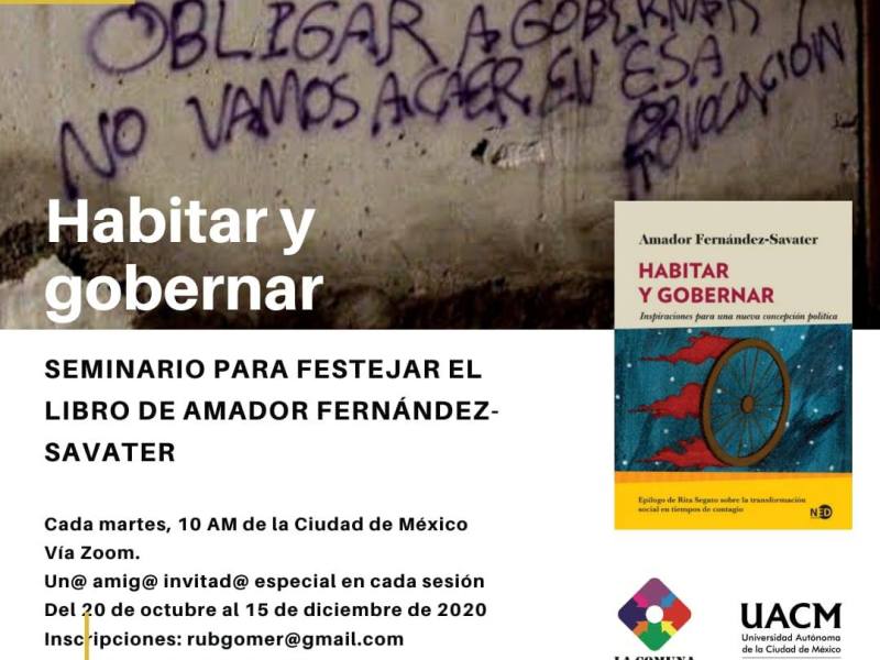 Participación en el seminario para festejar el libro de Amador Fernandez Savater